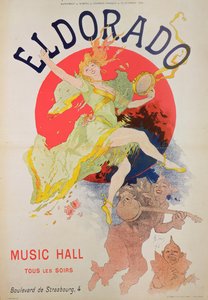 Jules Cheret (1836-1932) tarafından El Dorado için poster